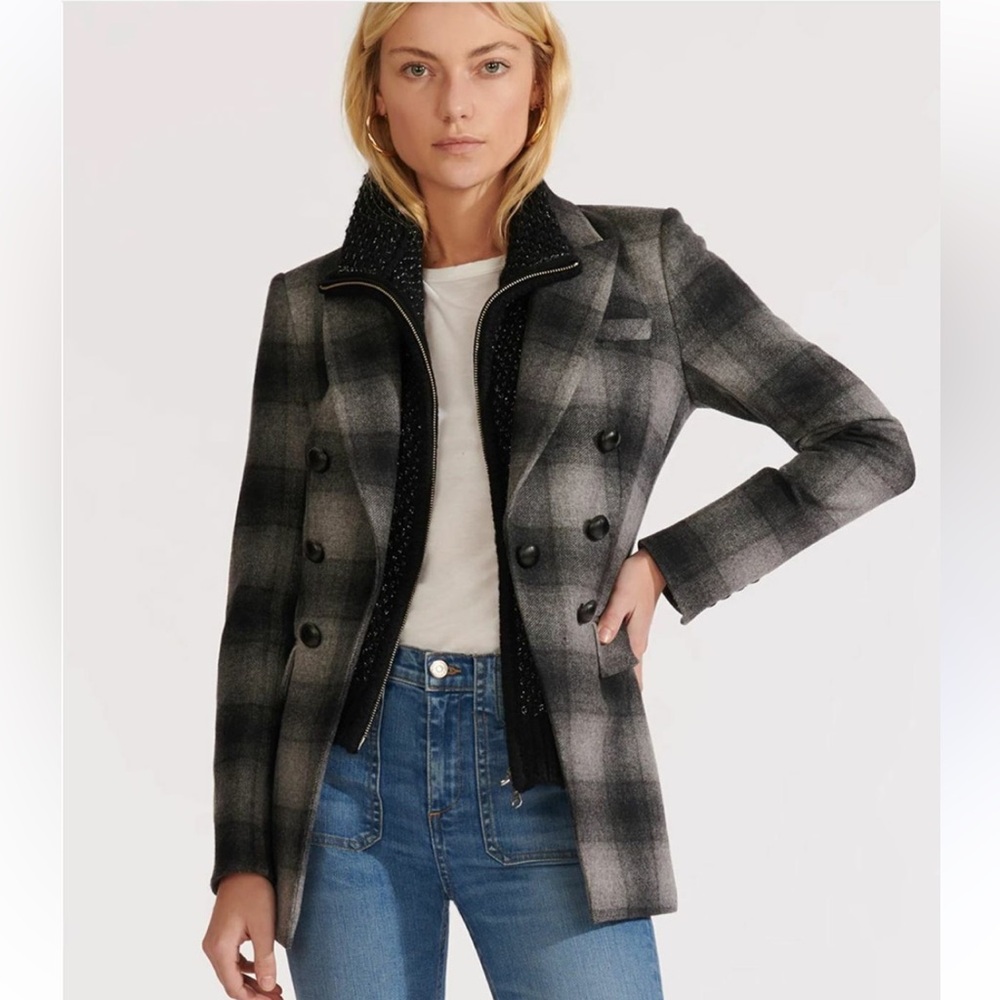 Veronica Beard Black and Gray Plaid Blazer - Picture 15 of 15